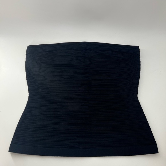 COS Tops - Cos Textured Knit Black Bandeau Top